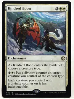 Kindred Boon NM/M* The Lost Caverns Of Ixalan ENGLISH 0129 mtg -UnltdCards - Image 1