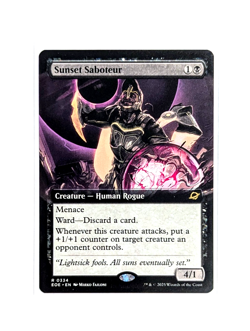 Sunset Saboteur R 0334 Extended Art Regular MTG Edge Of Eternities EOE EN NM/M - Image 1