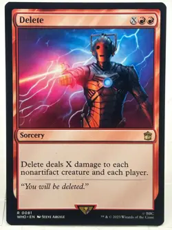 Delete NM/M* Dr. Who ENGLISH 0081 mtg -UnltdCards - Image 1