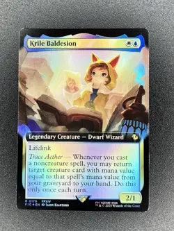 Krile Baldesion 0176 Extended Art Foil Commander: Final Fantasy MTG Magic - Image 1