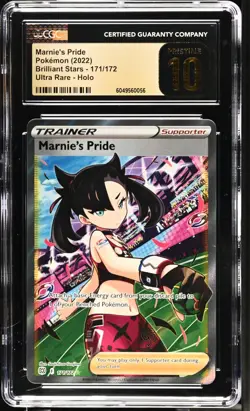 CGC 10 Pristine Marnie's Pride 171/172 SWSH Brilliant Stars Pokemon Card - Image 1