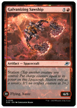 Galvanizing Sawship - 0136 - Edge of Eternities - MTG - NM Ships Now - Image 1