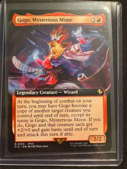Gogo, Mysterious Mime Extended Art - NM - MTG - FINAL FANTASY - Image 1
