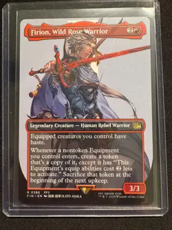Firion, Wild Rose Warrior Borderless - NM - MTG FINAL FANTASY - Image 1