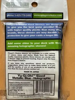 Player's Choice Yu-Gi-Oh! 60 Holographic Card Sleeves - Image 2