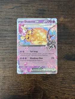 Pokemon TCG Dedenne ex 093/193 SV02: Paldea Evolved Double Rare Holo NM - Image 1