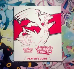 White Flare ETB Player's Guide Booklet Pokemon TCG NEW - Image 1