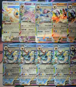 2025 Pokemon TCG Prismatic Eeveelutions Double Rare Lot of 16 Cards NM-Mint - Image 2