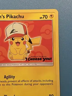 Pokemon Ash’s Pikachu. Sun And Moon Promo. SM109 - Image 3