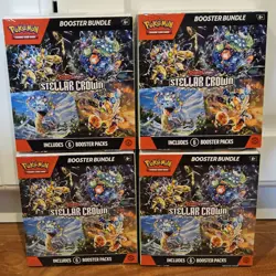Pokemon Stellar Crown Booster Bundle Lot Of 4 BRAND NEW Factory Sealed - Image 1