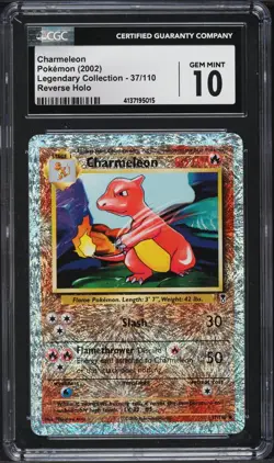 CGC 10 GEM MINT Charmeleon Legendary (Collection) 37/110 Reverse Holo Pokemon - Image 1