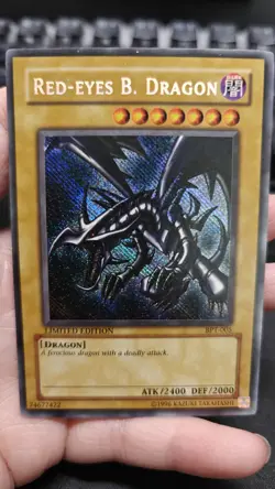 Yugioh Red Eyes B. Dragon BPT-005 Secret Rare REVERSE FOIL MISPRINT - Image 4