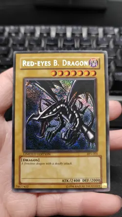 Yugioh Red Eyes B. Dragon BPT-005 Secret Rare REVERSE FOIL MISPRINT - Image 5