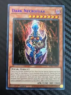 Yugioh Dark Necrofear (Blue) LDS3-EN002 1st Ed Ultra Rare NM - Image 1