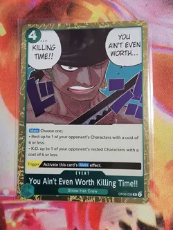You Ain't Even Worth Killing Time!! OP06-039 R One Piece Card Game English - Image 1