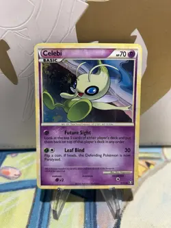 Celebi 3/102 2010 Triumphant Set Pokemon Card Holo Rare - LP - Image 1