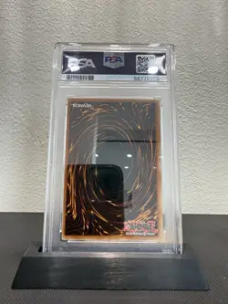 PSA 9 Gaia the Dragon Champion LOB-125 Ultra Reverse Foil DOUBLE Error Yugioh - Image 4