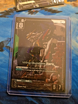 Wing Gundam Zero GD01-024 LR+ Alt Art GUNDAM TCG CARD ENGLISH NEWTYPE RISING -NM - Image 1