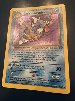 Pokemon Dark Gyarados TCG Holo Rare Card 8/82 Team Rocket NEVER PLAYED - Image 1