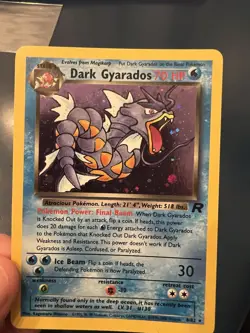 Pokemon Dark Gyarados TCG Holo Rare Card 8/82 Team Rocket NEVER PLAYED - Image 4