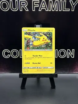 Pokemon Card Pikachu SM04 Black Star Promo HOLO NM - Image 1