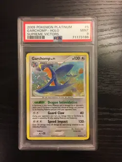 Pokemon Card - PSA 9 - Garchomp Platinum Supreme Victors 5/147 Holo - Image 1