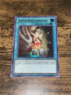 Yu-Gi-Oh! ULTRA RARE HOLO CARD SUPER REJUVENATION LART-EN013 NM - Image 1