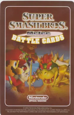Fourside - 2001 Super Smash Bros. Melee Battle Card Magazine Exclusive - Image 2