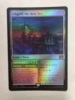 Ishgard, the Holy See - (Foil) MTG Final Fantasy Regular R FIN 283 Sorcery Land - Image 1