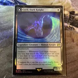MTG / Cecil, Dark Knight - Foil / Nm & Never Played - Image 1