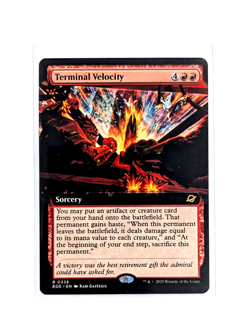 Terminal Velocity R 0338 Extended Art Regular MTG Edge Of Eternities EOE EN - Image 1