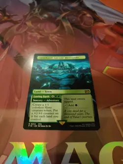 x1 Zanarkand, Ancient Metropolis / Lasting Fayth FIN MTG 314 BORDERLESS 1x - Image 1