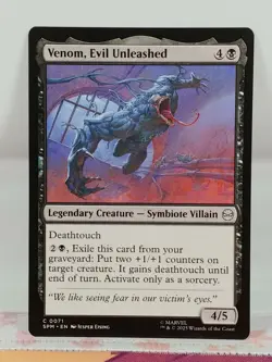 Venom, Evil Unleashed - Marvel's Spider-Man: Eternal-Legal MTG SDCC 2025 - Image 1