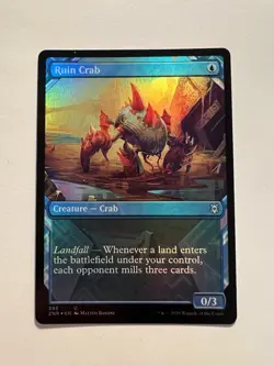 Ruin Crab - FOIL SHOWCASE - MTG Zendikar Rising - NM - Image 1