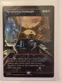 Devastating Onslaught SHOWCASE FOIL MTG Edge of Eternities 0361 - Image 1