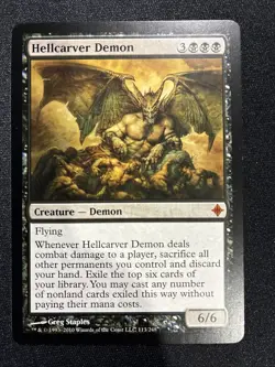 MTG - Hellcarver Demon Rise of the Eldrazi - Image 1