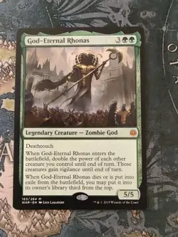 MTG - God-Eternal Rhonas - War of the Spark (WAR) - NM - Image 1