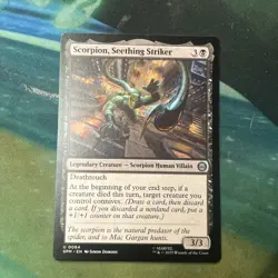 Scorpion, Seething Striker - Marvel's Spider-Man: Eternal-Legal MTG SDCC 2025 - Image 3