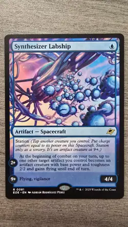 Synthesizer Labship (Rare) #81 Edge of Eternities MTG NM - Image 1