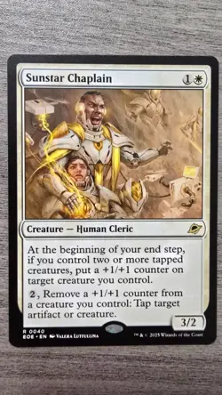Sunstar Chaplain (Rare) #40 Edge of Eternities MTG NM - Image 1