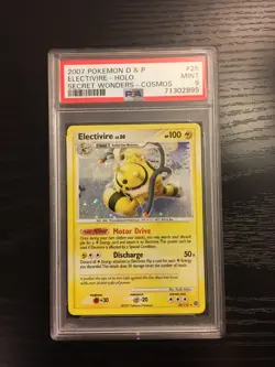 Pokemon Card - PSA 9 - Electivire Diamond & Pearl Secret Wonders 25/132 Cosmos - Image 1