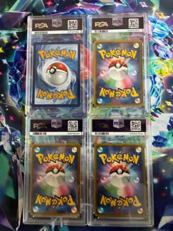 Pokemon PSA9 Pikachu Mega Tokyo Yokohama Pretend Comedian Grey felt hat Van Gogh - Image 2