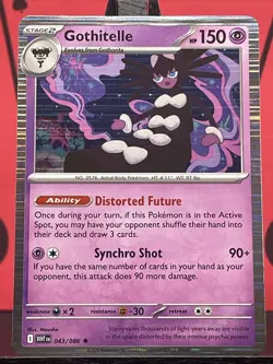 Gothitelle 043/086 SV: White Flare Pokemon TCG Holo Rare 2025 NM - Image 3