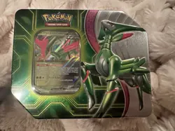 Pokemon Paradox Clash Tin Iron Leaves Ex Sealed Tin w/ 5 Booster Packs New - Image 1