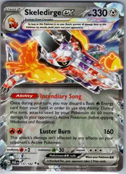 Skeledirge ex Holofoil 137/182 Double Rare SV04: Paradox Rift Pokemon TCG NM - Image 1