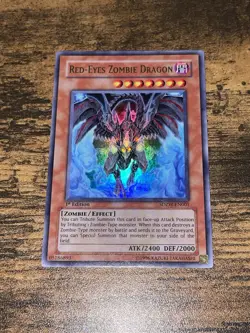 Yugioh! Red-Eyes Zombie Dragon SDZW-EN001 Ultra Rare - 1st Edition LP - Image 1