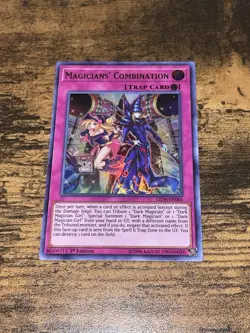 MAGICIANS COMBINATION 1st Edition Ultra Rare LED6-EN005 LP Yugioh - Image 1