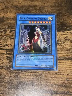 Yugioh Ruin, Queen of Oblivion SOI-EN034 Unlimited Super Rare - VLP - Image 1