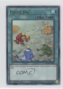 Fossil Dig 1st Ed. YuGiOh Brothers of Legend #BROL-EN089 6wp - Image 1