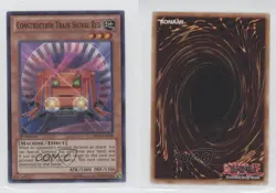 Construction Train Signal Red 1st Ed. YuGiOh Dragons of Legend #DRLG-EN038 02l5 - Image 3